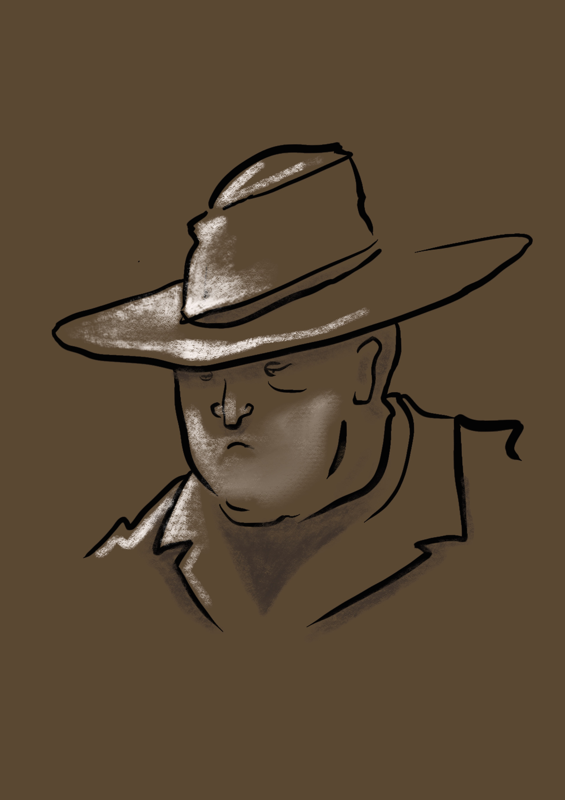 Man on train