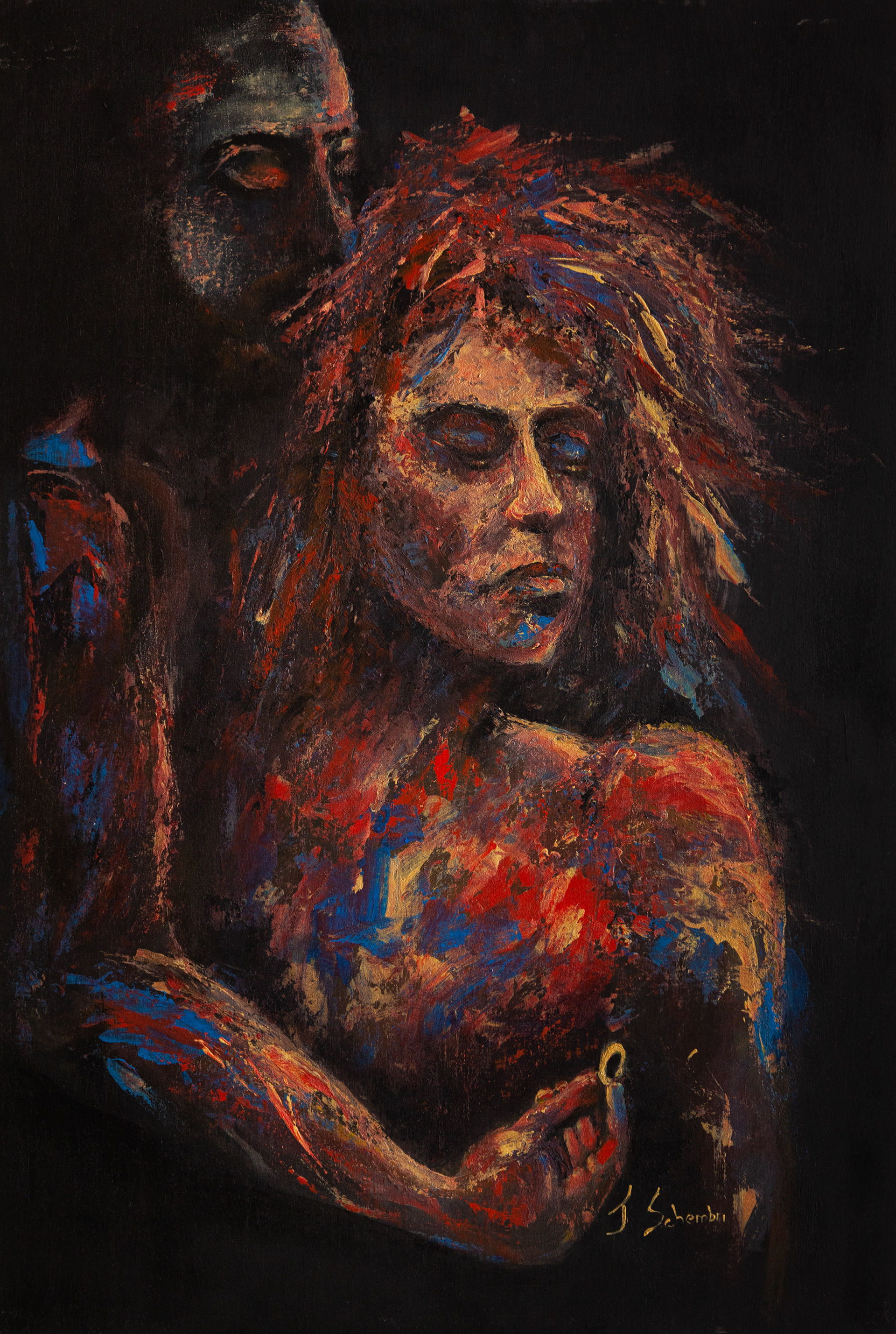 Palette Knife on wood panel 60x90cm