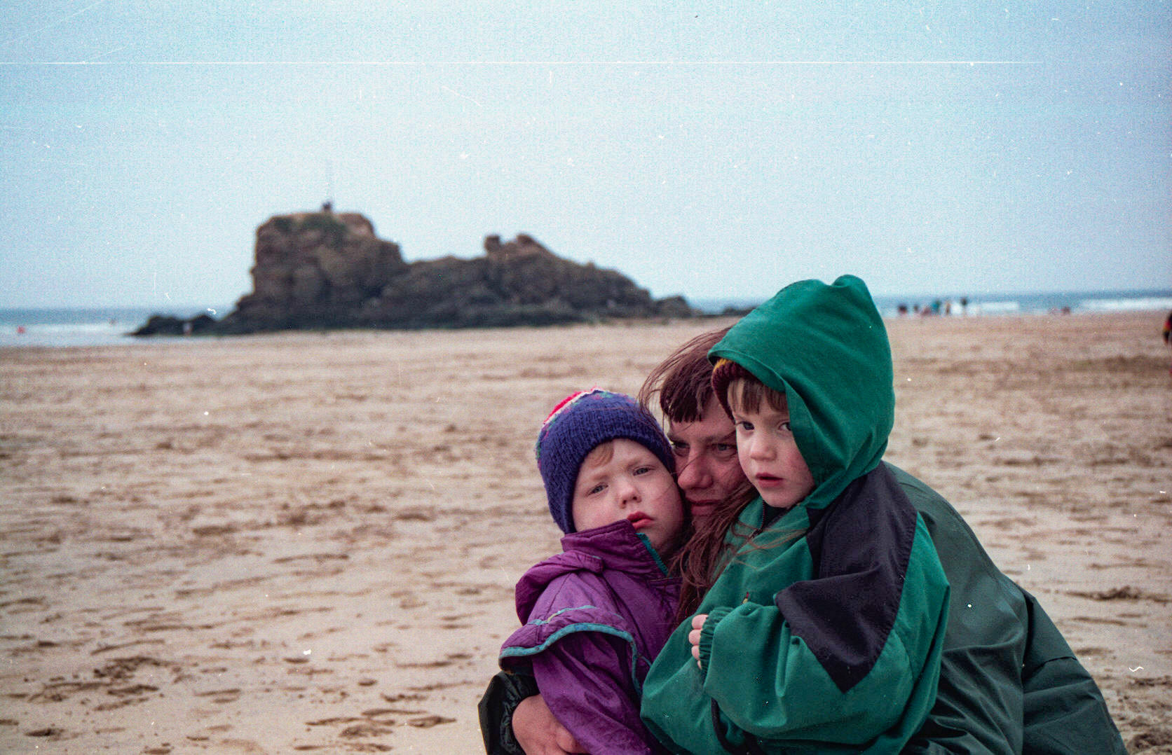 It was chilly on the beach, but Mum kept you warm