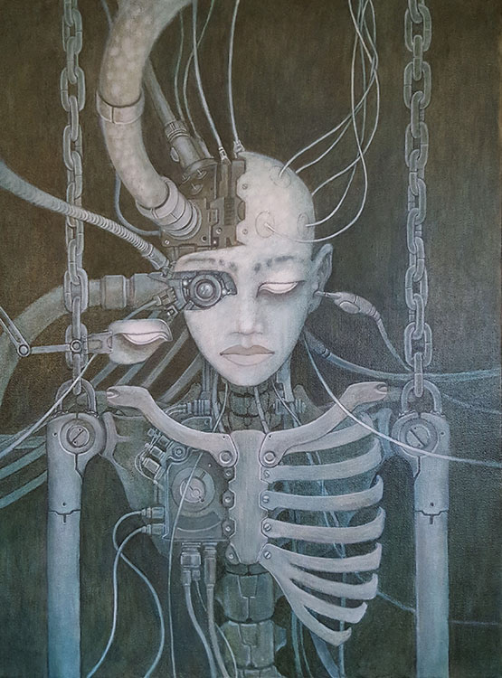 Wired/Medusa Oil 18x24