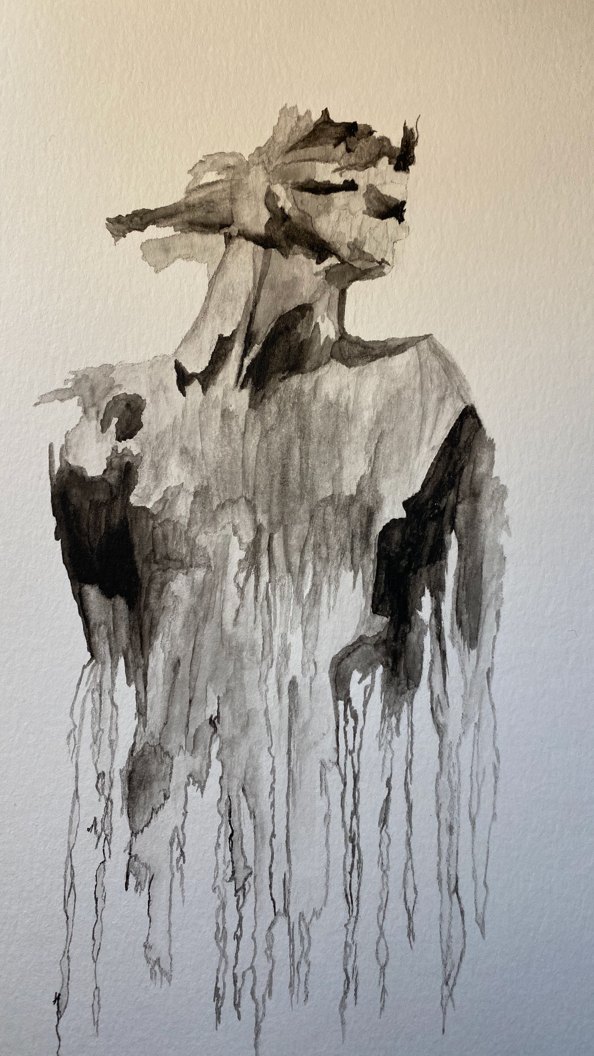 "Most Times, I Feel Like I'm Melting" // 2020 // Pencil, watercolor