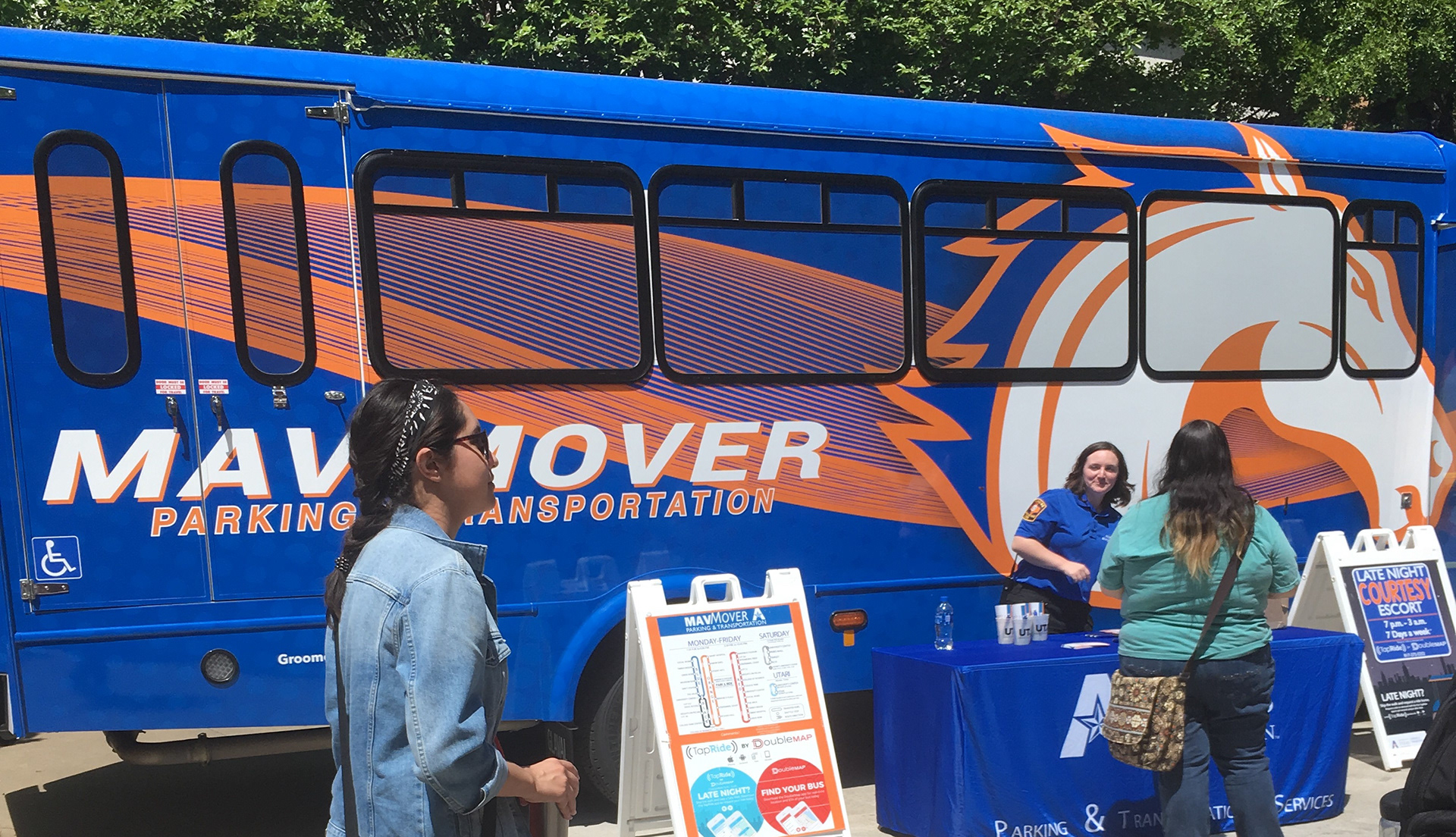 UT Arlington - Mav Mover Bus Wrap