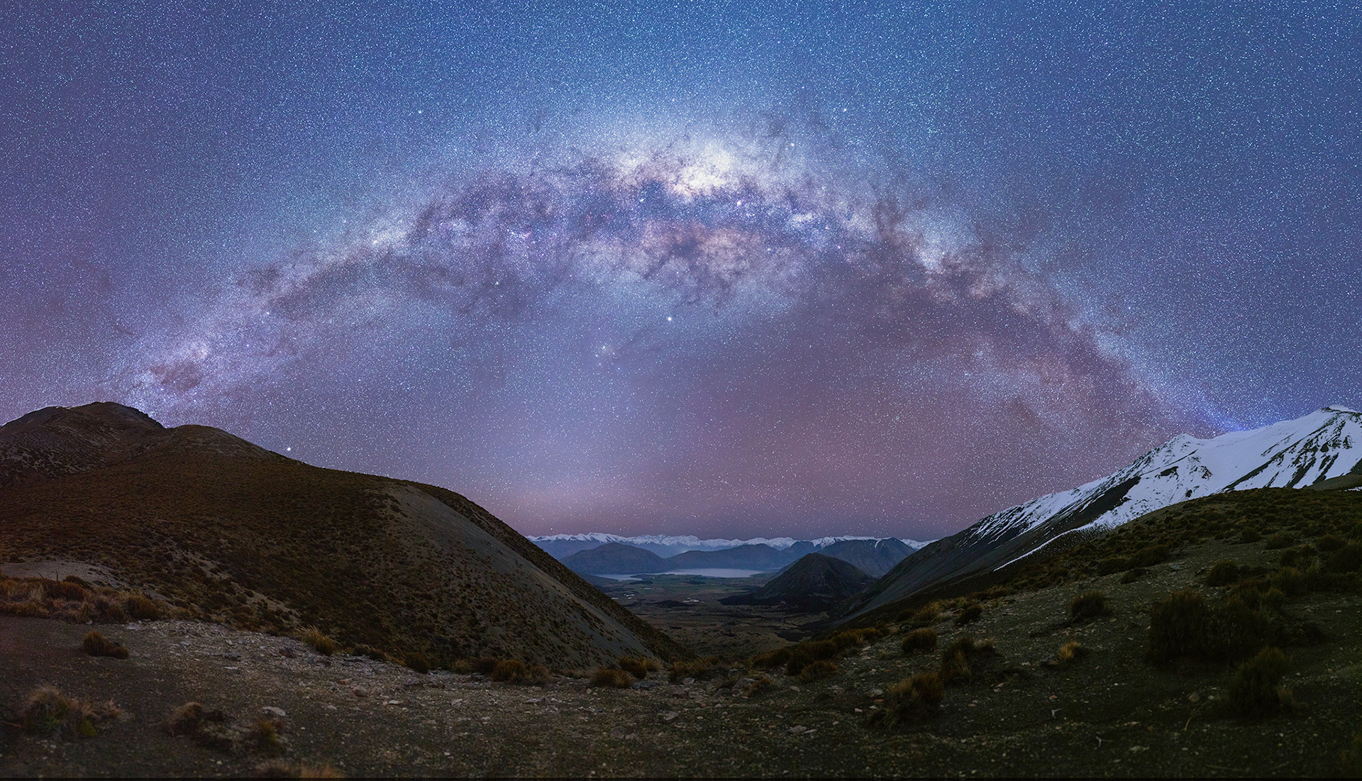 Milky Way from Coleridge Pass; Canterbury Foothills