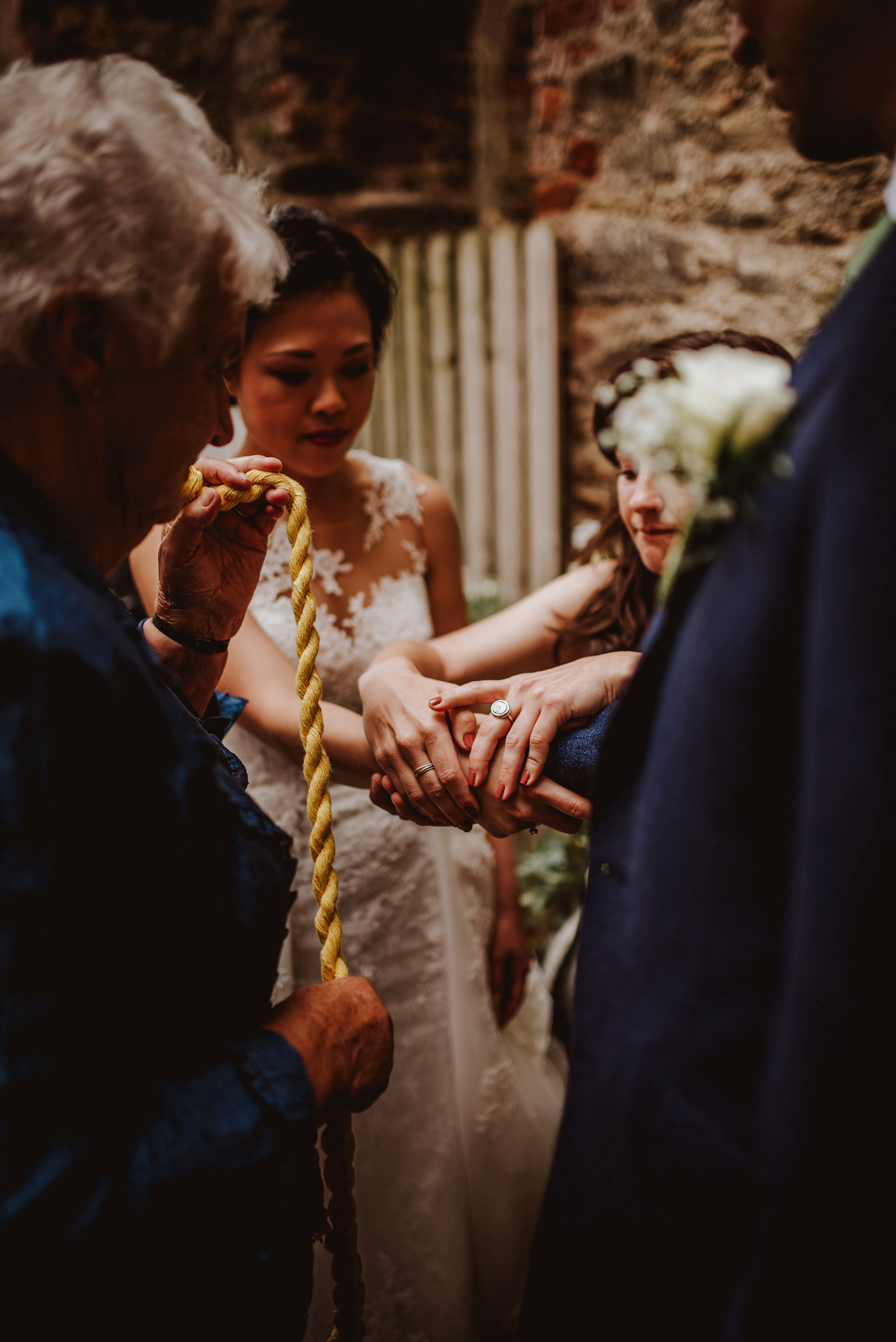 tying of the hands