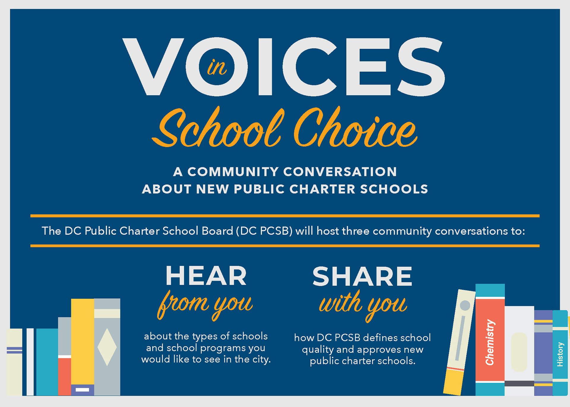 Postcard Design for DC Public Charter School Board