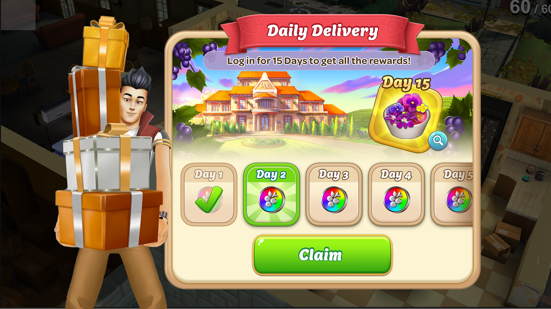 UI Mock up for Daily Rewards