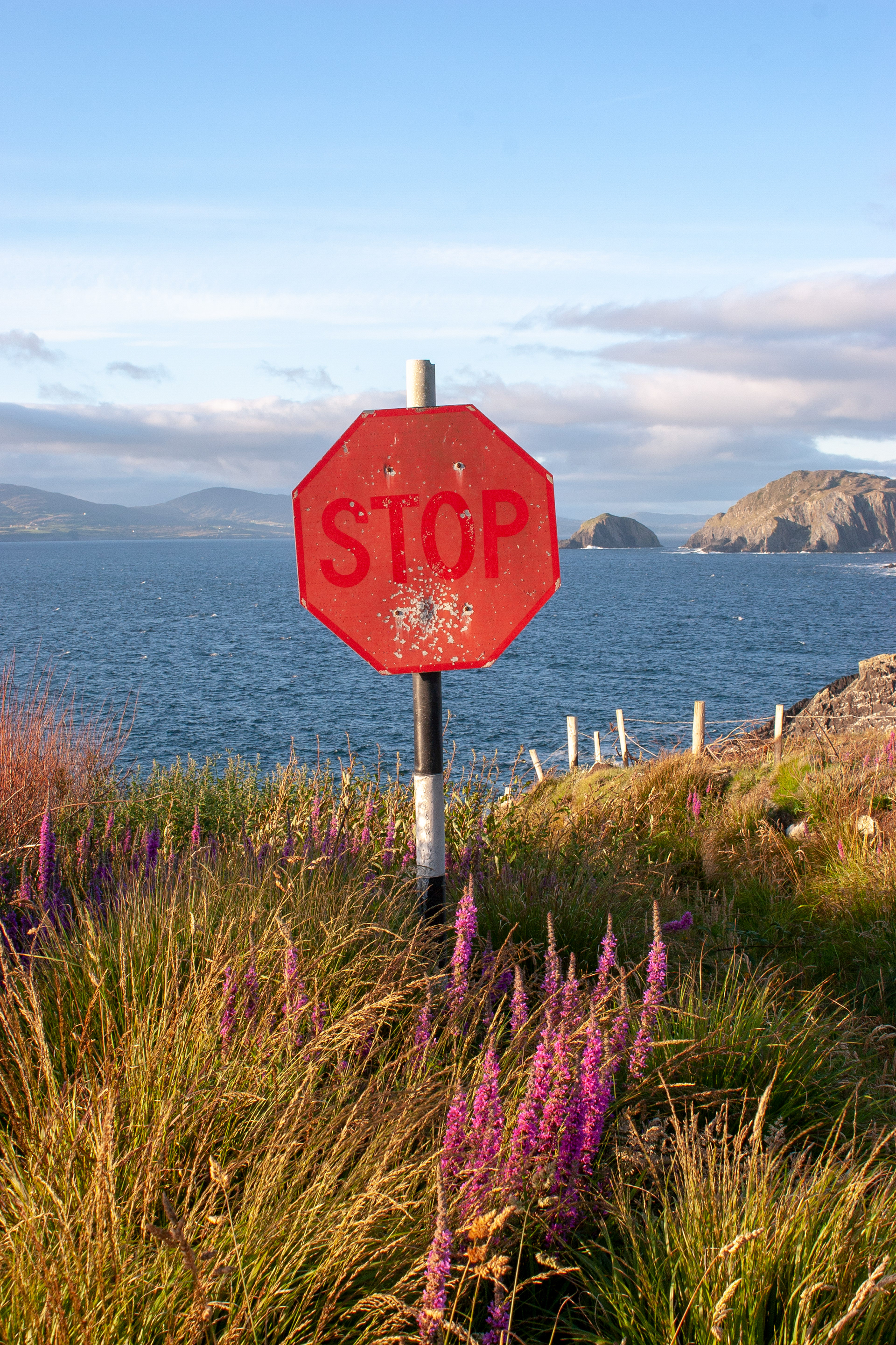 Stop Sign, West Cork, Ireland.