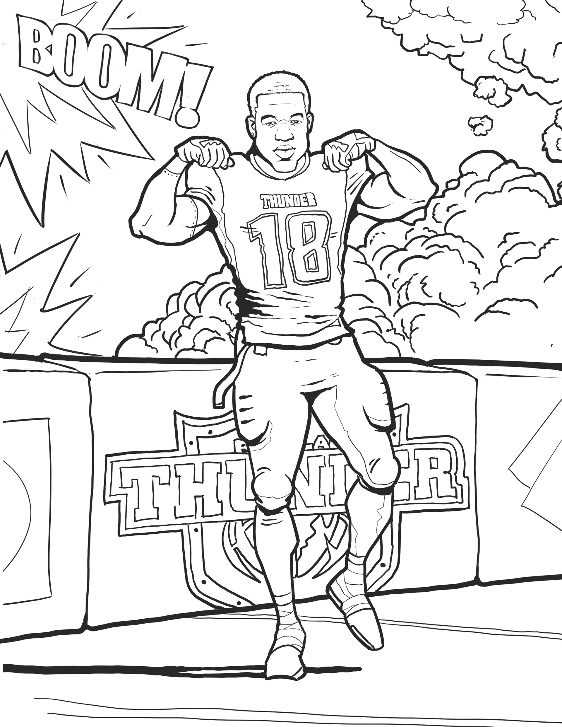 denver broncos football coloring pages