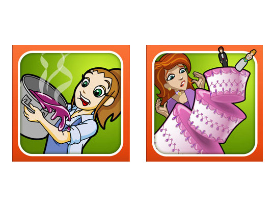 PlayFirst-Diner Dash/Wedding Dash Icons