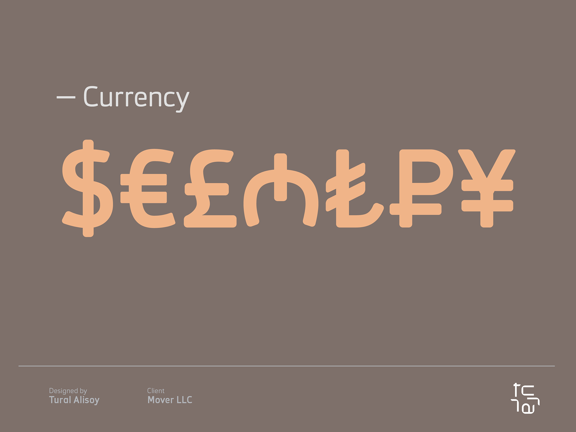 Tural Alisoy Fonts Mover Typeface