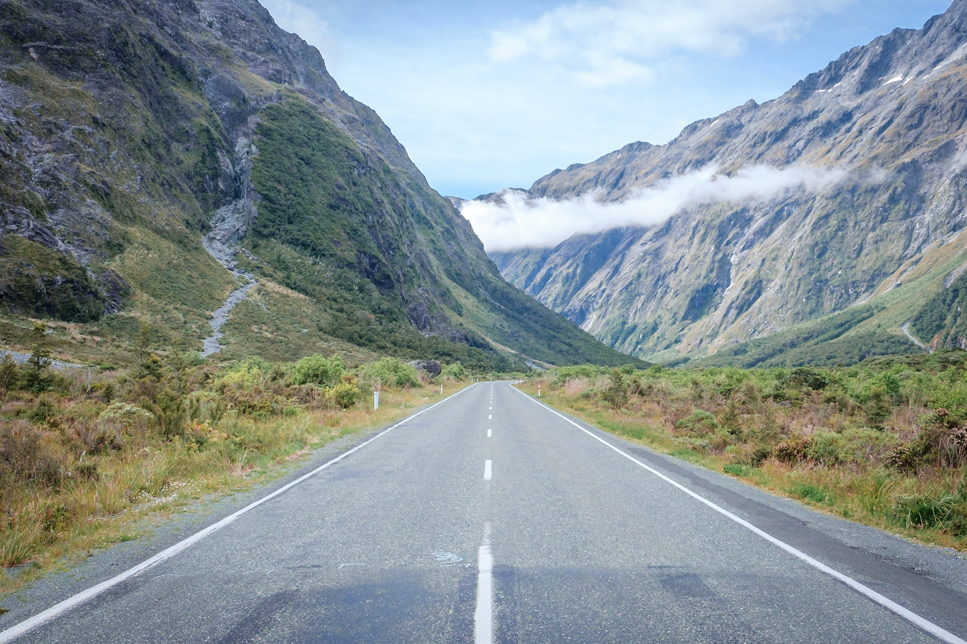on the way to milford sound