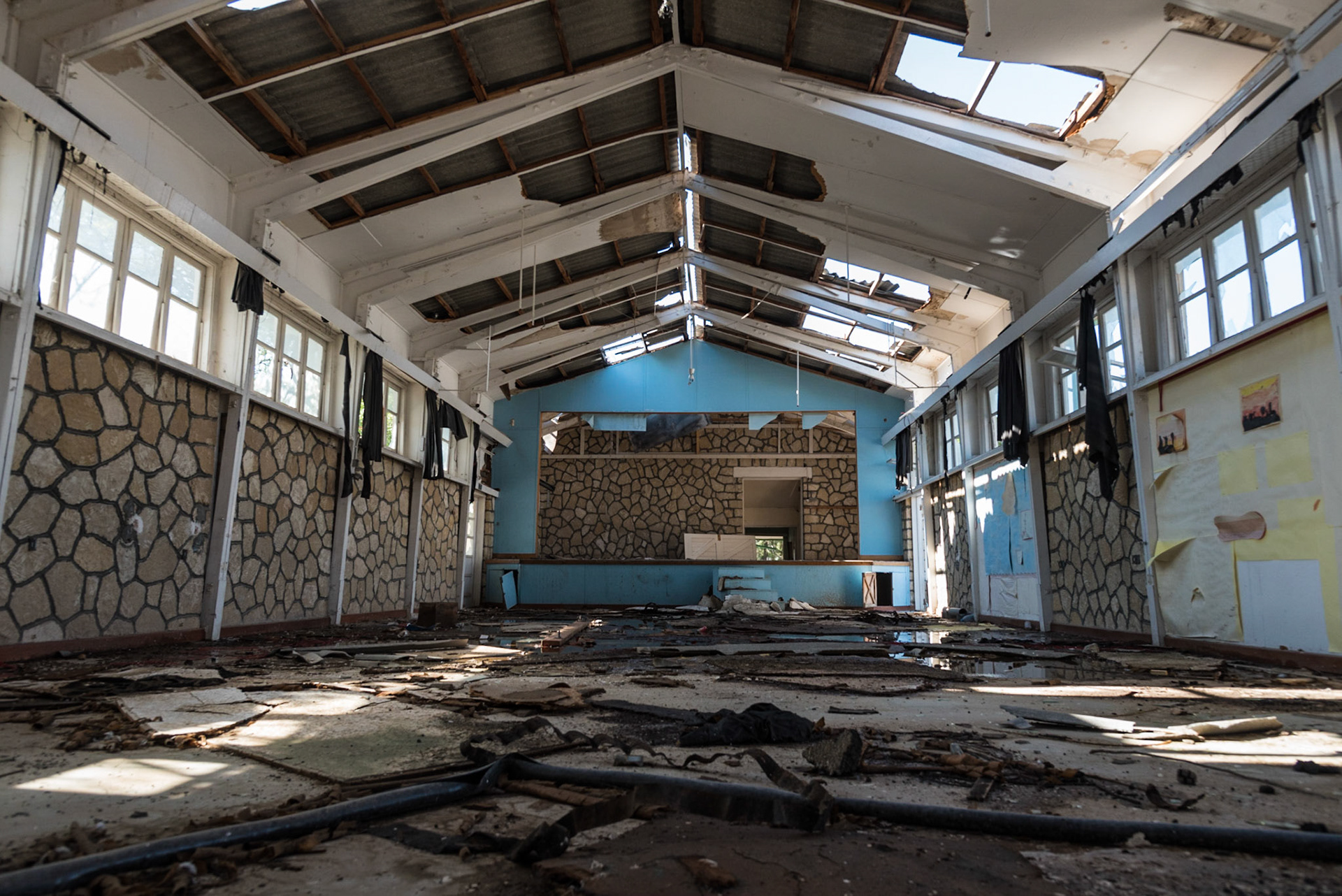 Abandoned building at Berengaria Village in Limassol, Cyprus