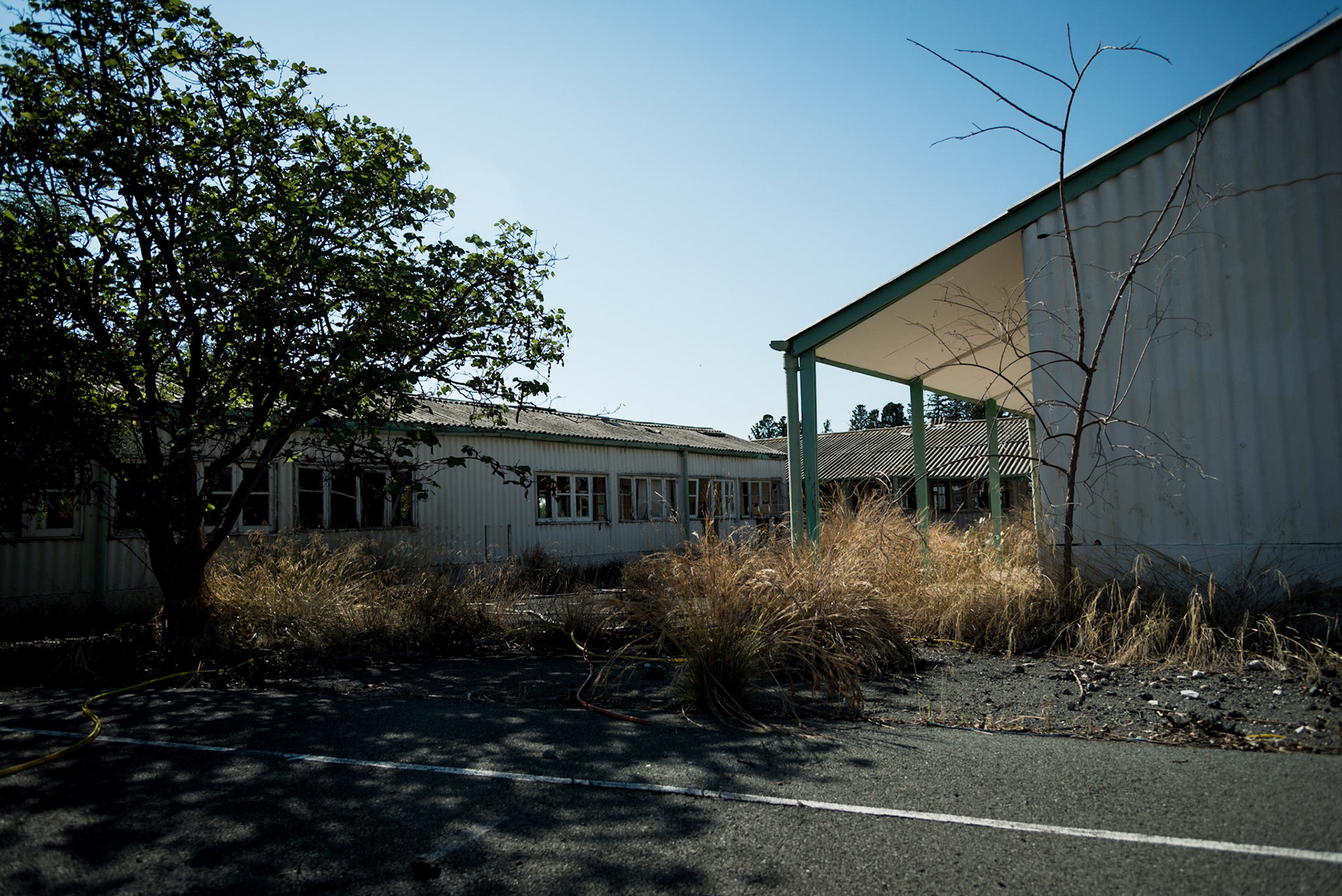 Abandoned classrooms at Berengaria Village in Limassol, Cyprus