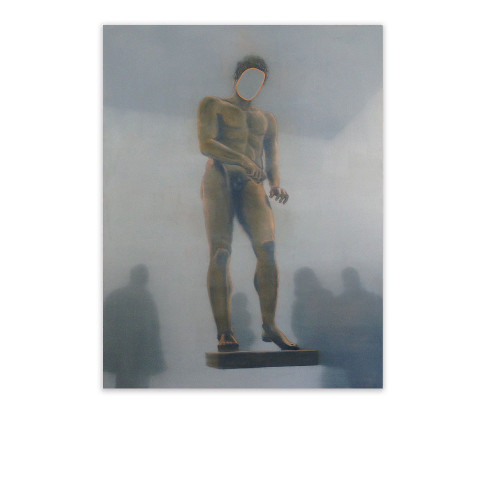 "L'homme de boue", huile sur toile, 186x139 cm