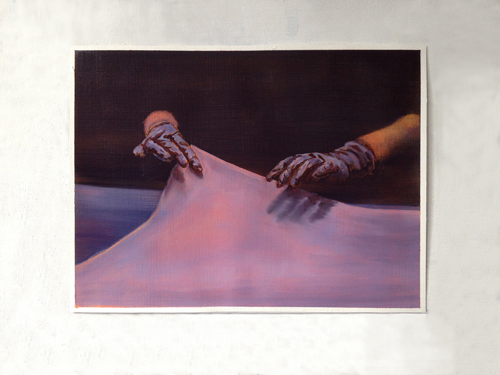 "Révélations", huile sur papier toilé, 24 x 32 cm