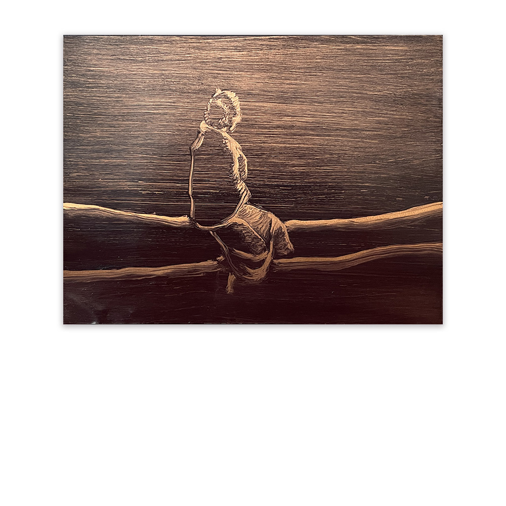 "Absorptions", huile sur cuivre, 20x30 cm