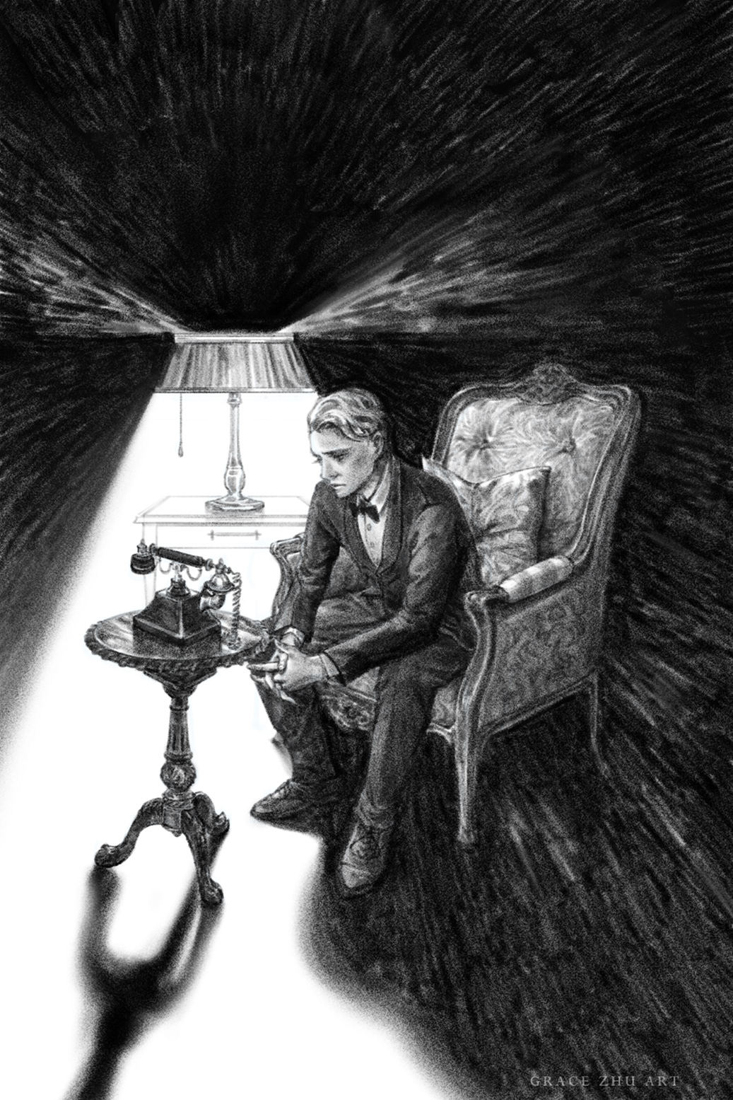 The Great Gatsby - interior illustration