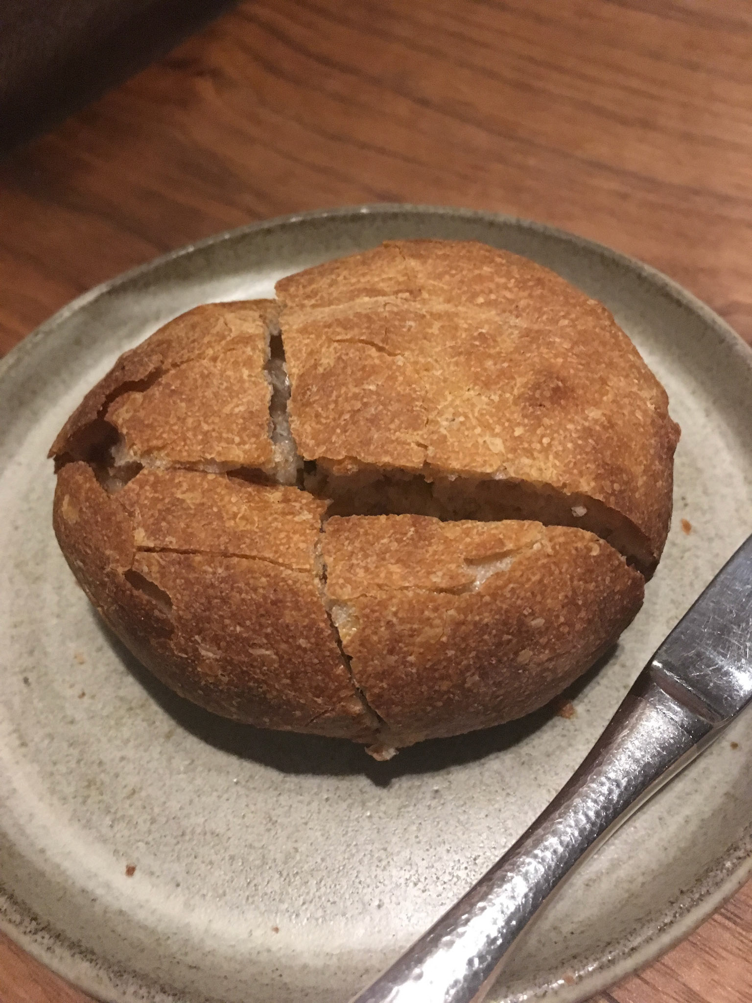 Round Loaf of Fresh Bread - Costes Downtown Restaurant - Budapest