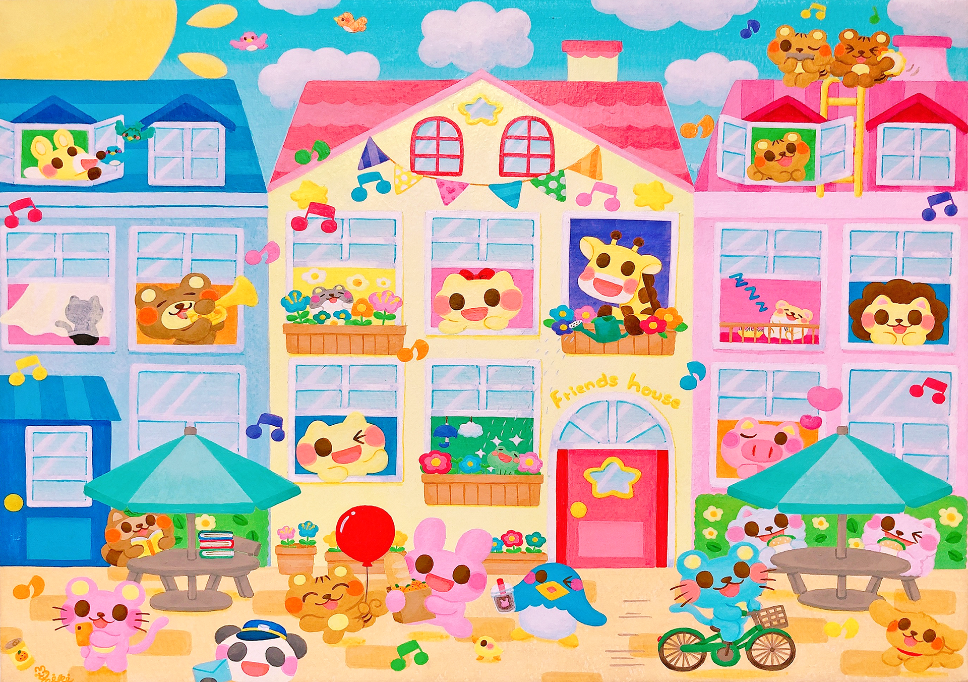 イラストレーター ミキ 幼児 動物 子ども向け 可愛いイラスト Miki Illustration Web Site アナログ