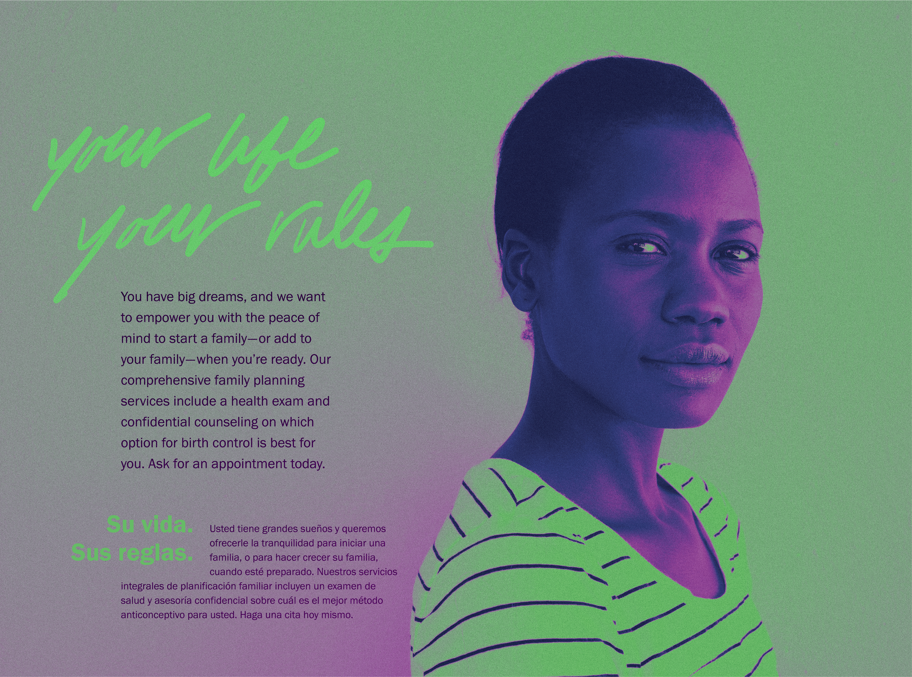 family planning promotional poster designed from strategy for tulsa oklahoma non profit