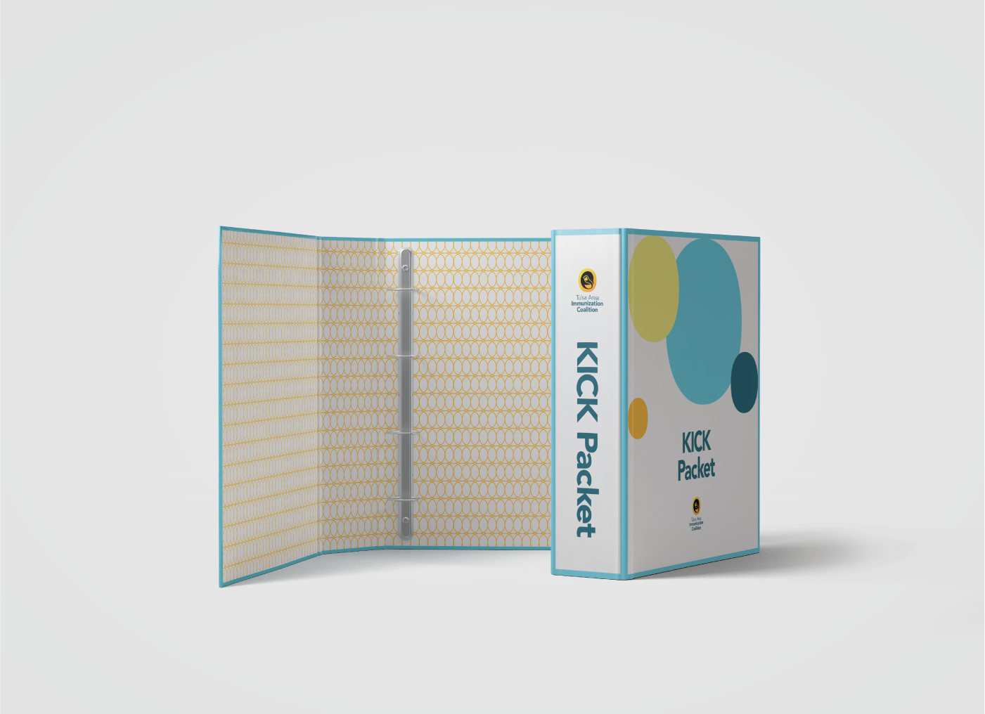 binder design for tulsa oklahoma non profit rebrand project