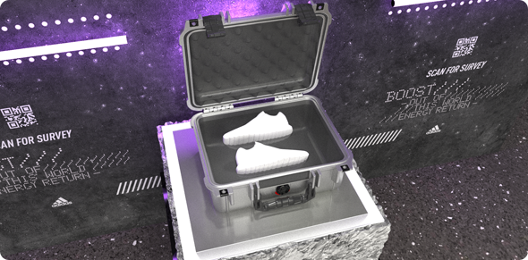 product display case 3D render