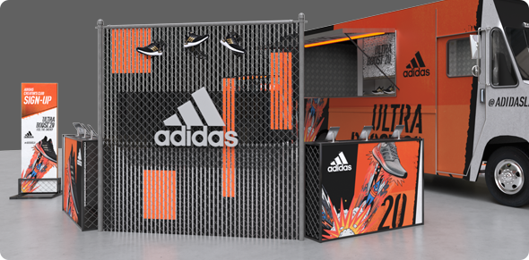 back of product display 3D render