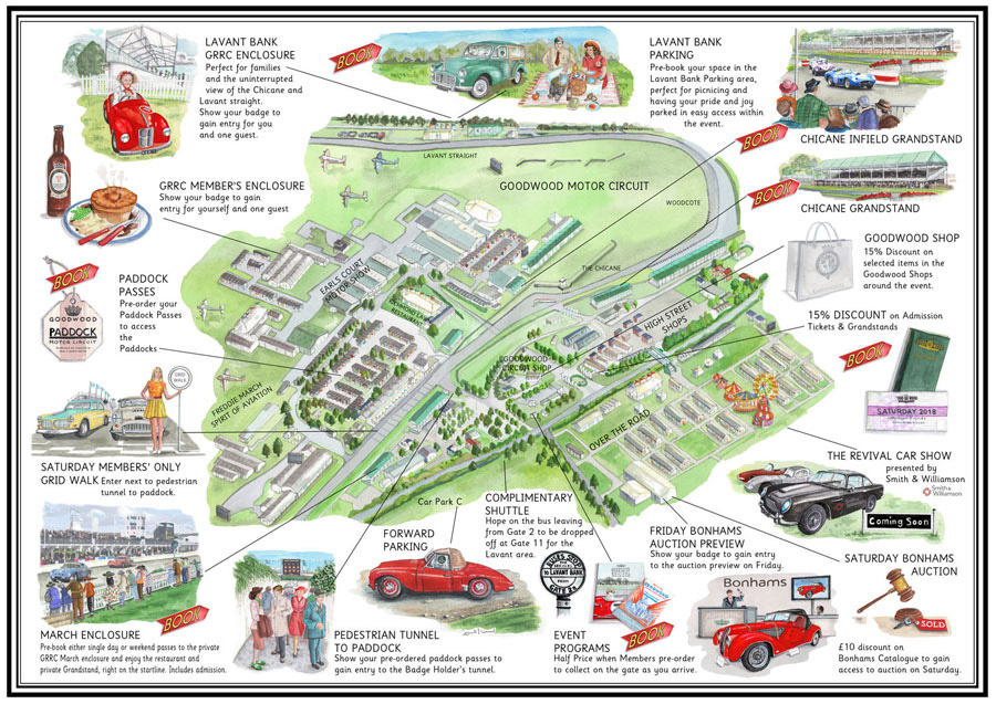 Amanda Loverseed - Map for Goodwood Road Racing Club.