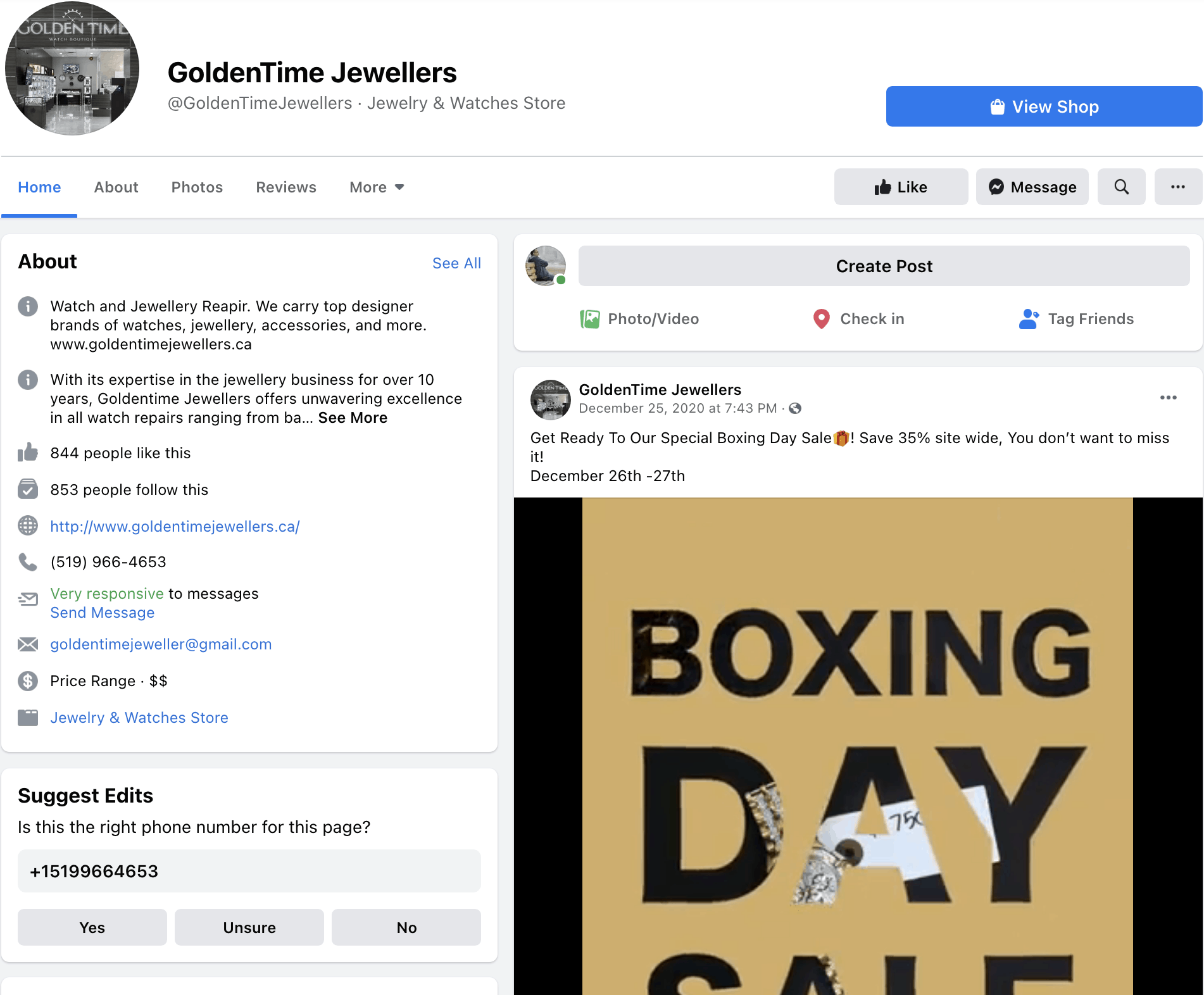 Golden Time Jewellers Windsor