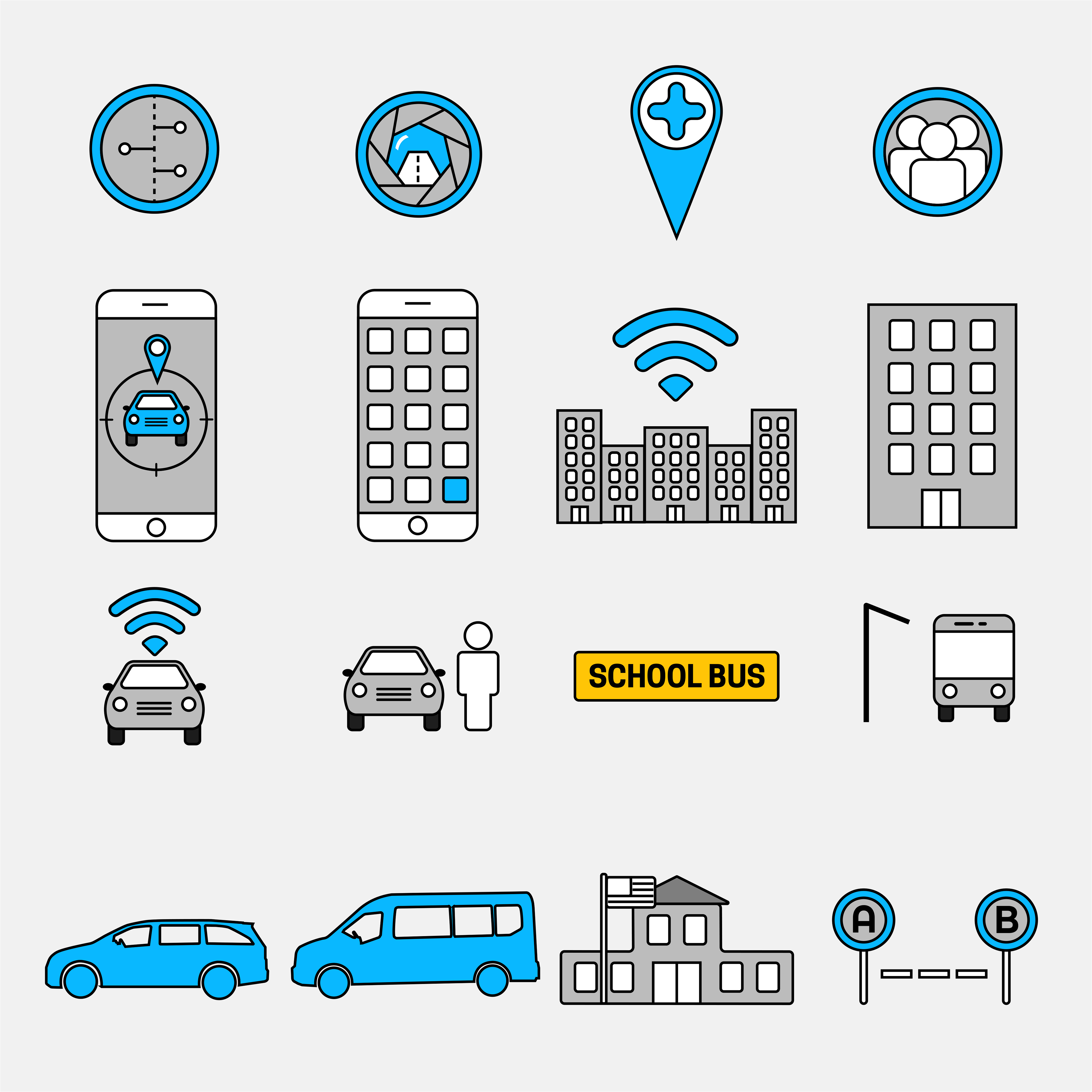 Custom icon set for SHARE