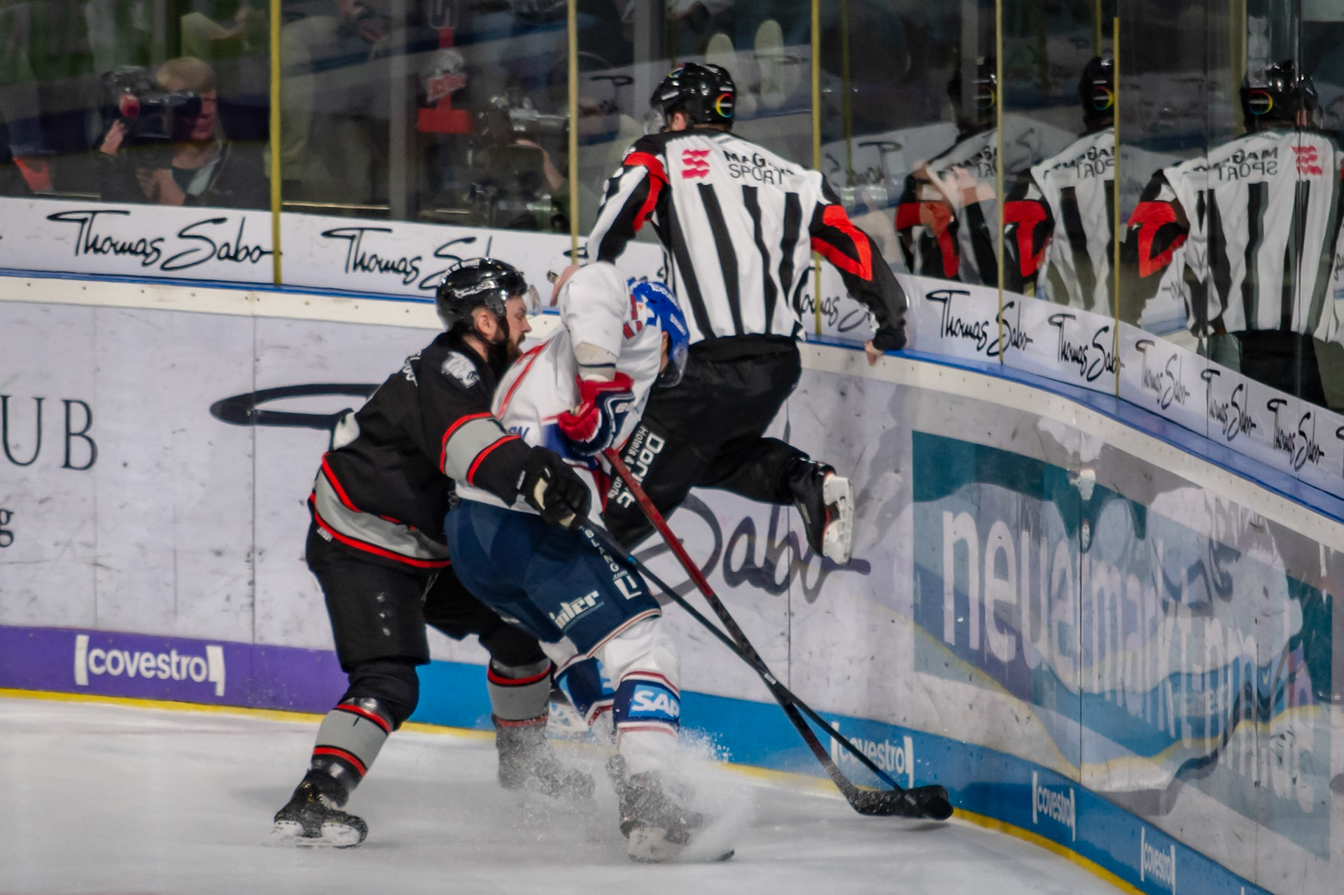 Flying Schiri - das letzte #Eishockey #Bild der Saison 2018/19 von mir...