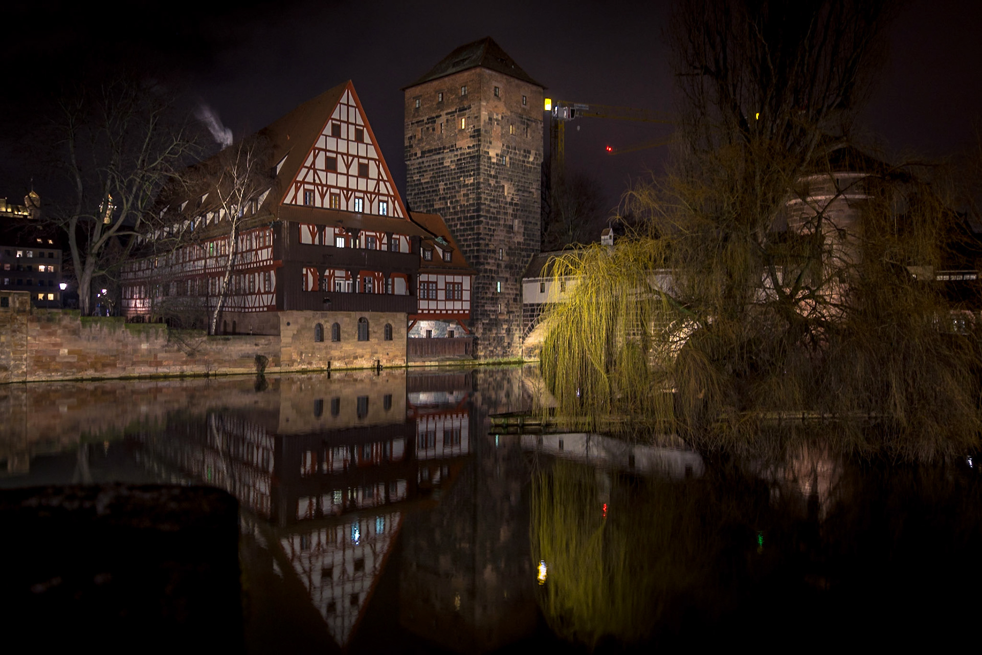 Noch ein Foto vom Freitag - mit obligatorischen Kränen im Hintergrund