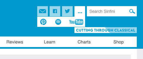 A menu of additional social channels opens