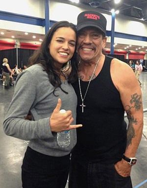 Michelle Rodriguez and Danny Trejo