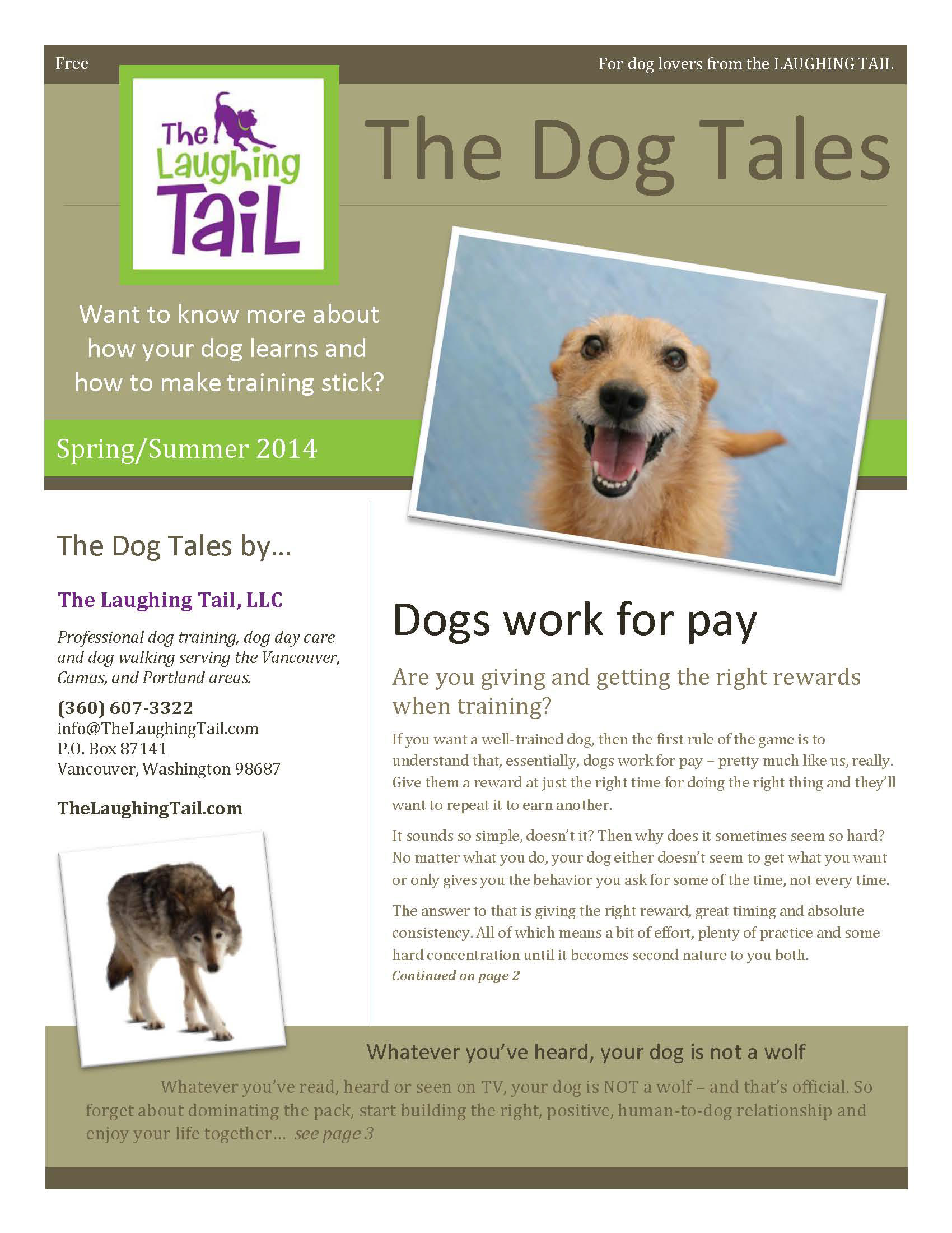 Click Creative Newsletter Dog Tales From The Laughing Tail