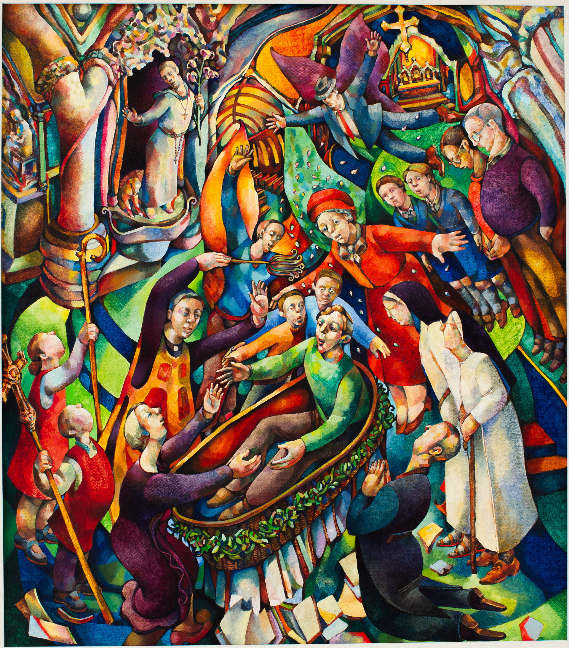 Father Doyle Blesses with Holy Water