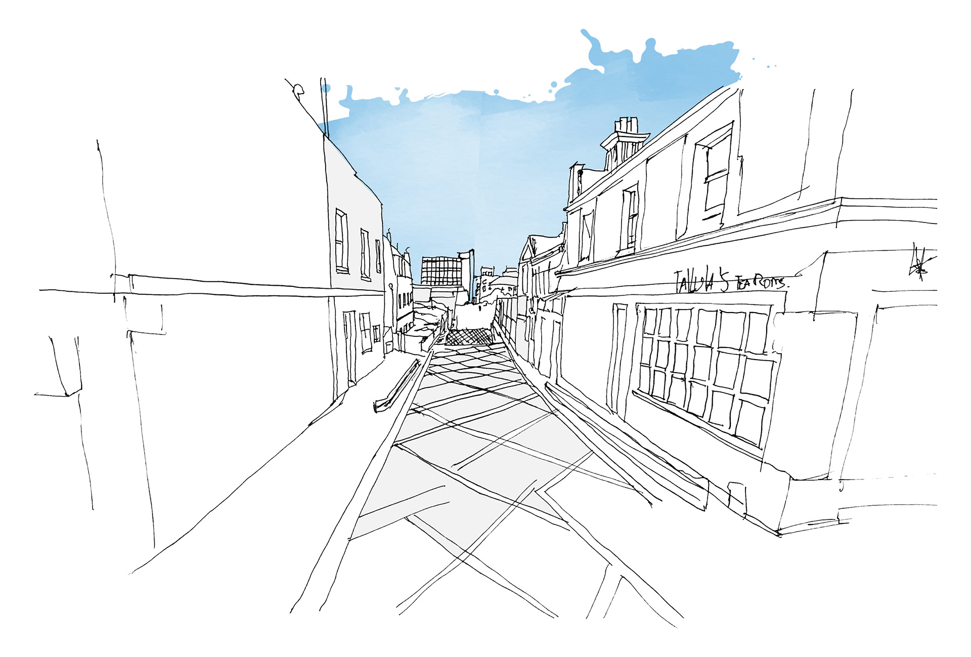 Perspective of site waitrose carpark, brighton