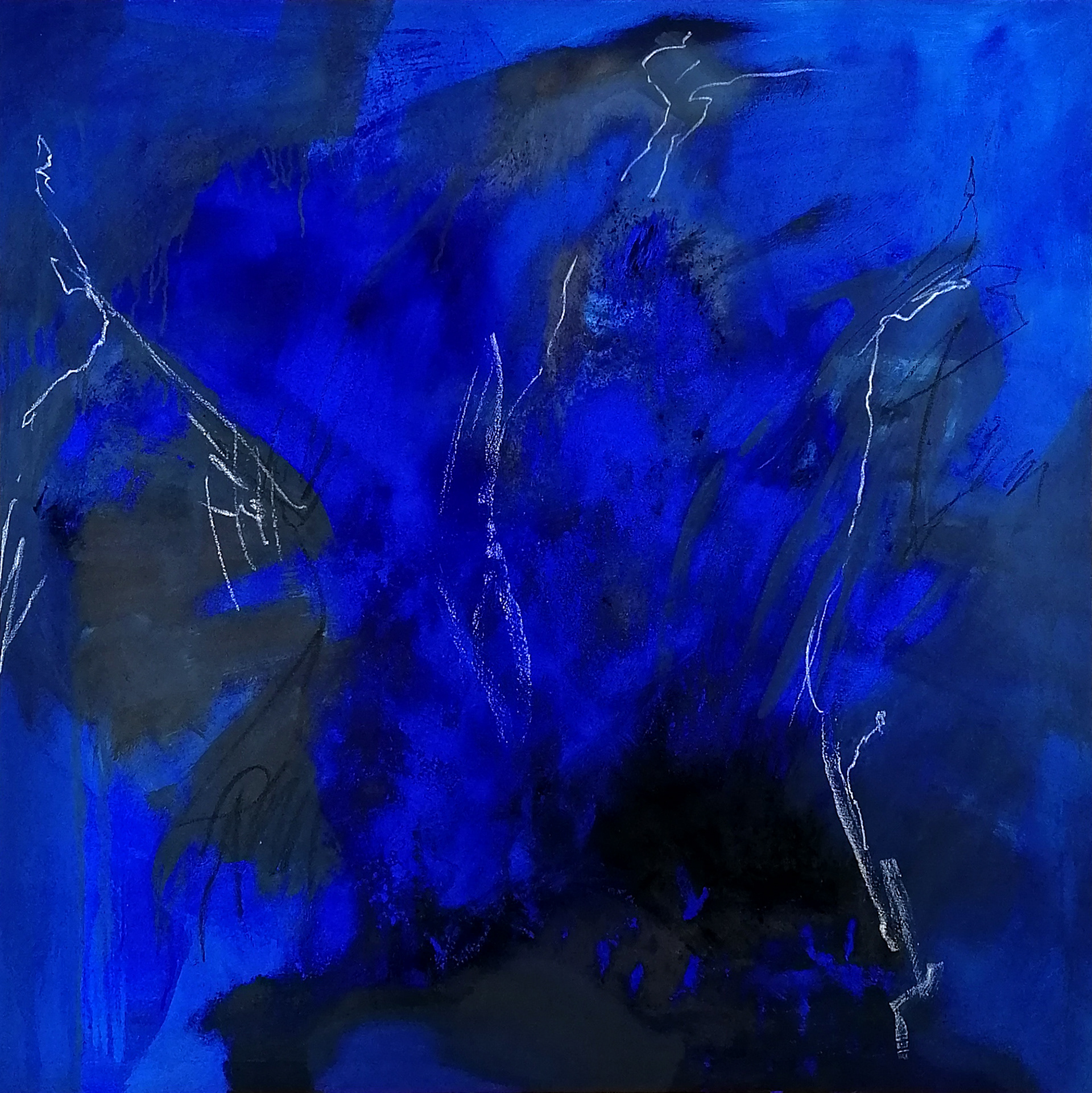 RESERVIERT ; JETZT 02 ; 130 x 130cm