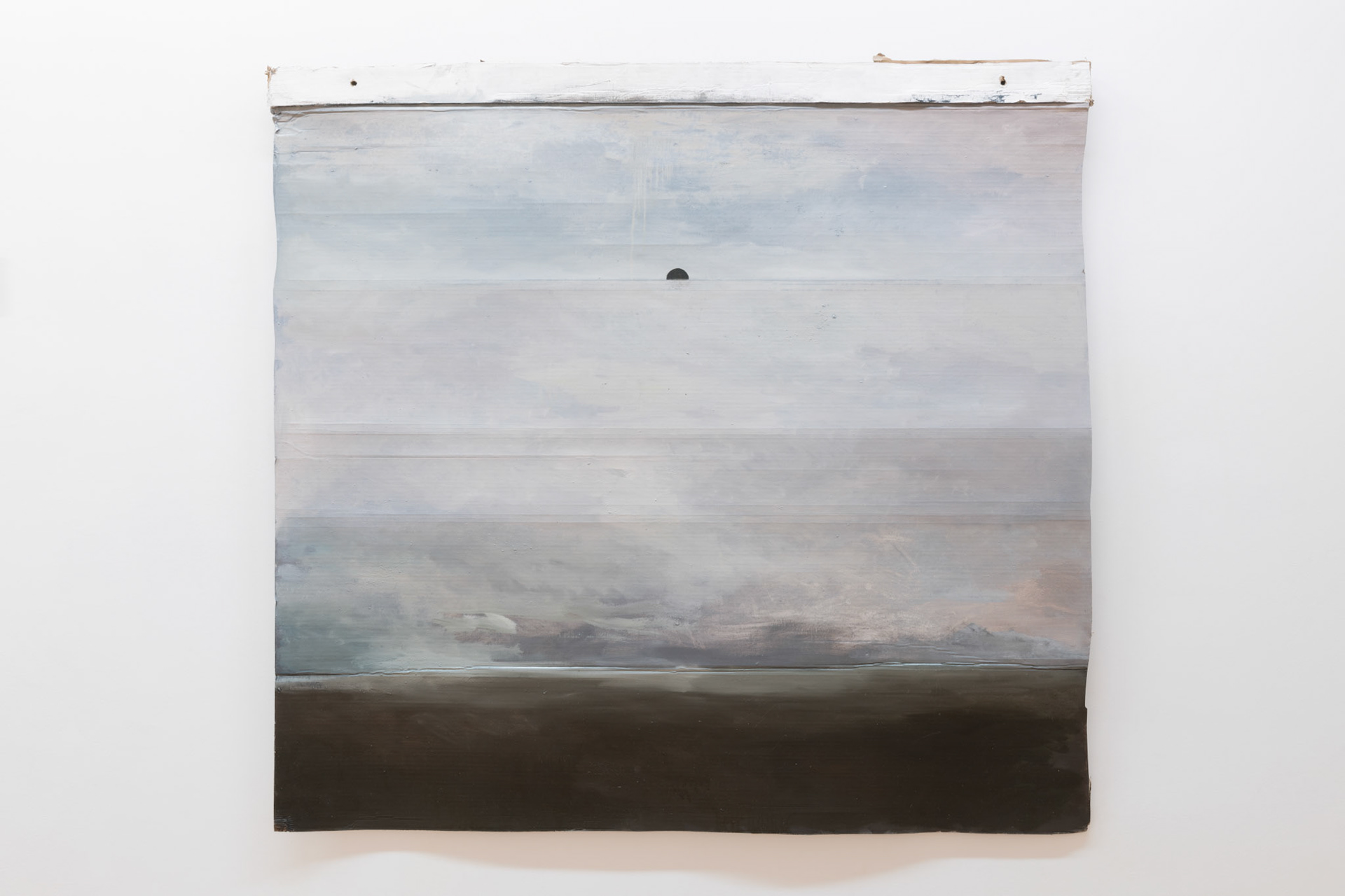 Displaced horizon, 2020, oil on cardboard, 132x140 cm