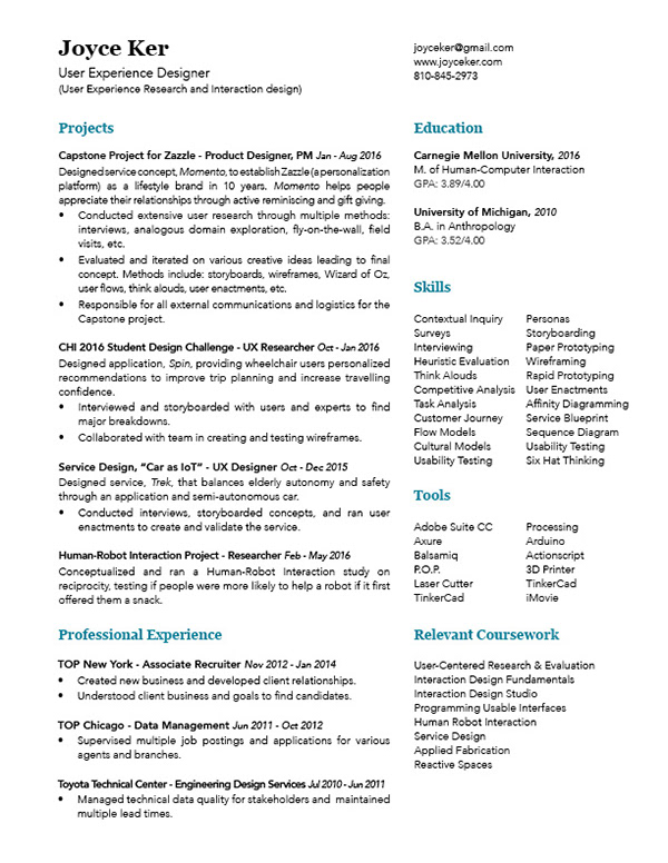 Joyce Ker - Resume