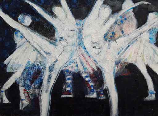 Symmetrie Mixed media 15 x 22 cm 2019