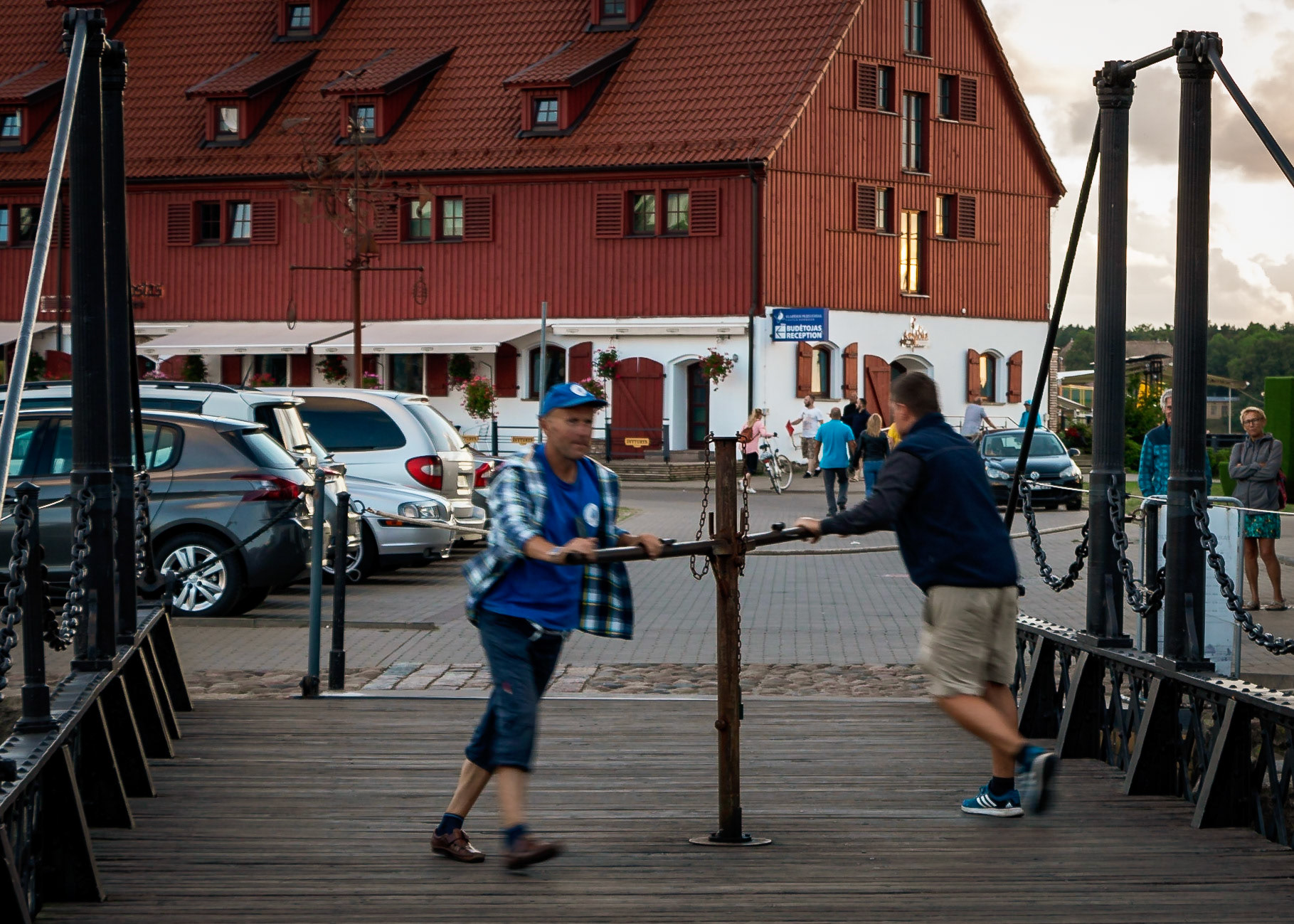 Opening a Foot Bridge in Klaipeda