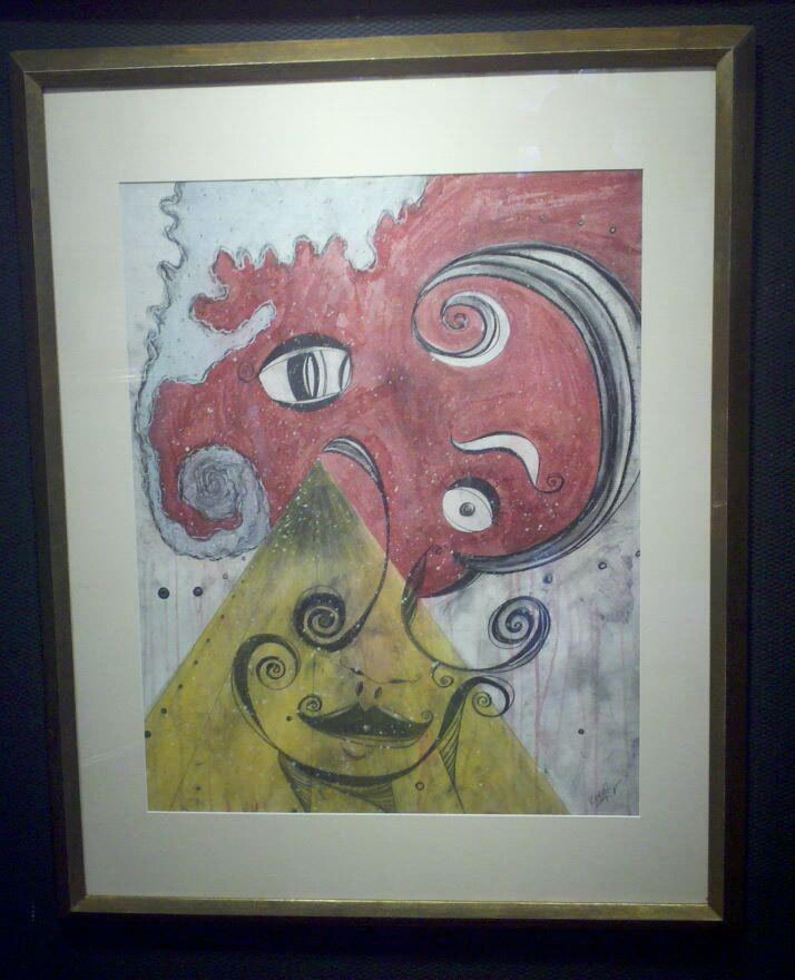2011 Human Rights Campaign National Dinner - Silent Auction Donation 10/1/11 - "Cosmos III" Acrylic, Ink, Pastel on Paper (c.2006), 36 x 28" www.HRC.org (Sold)