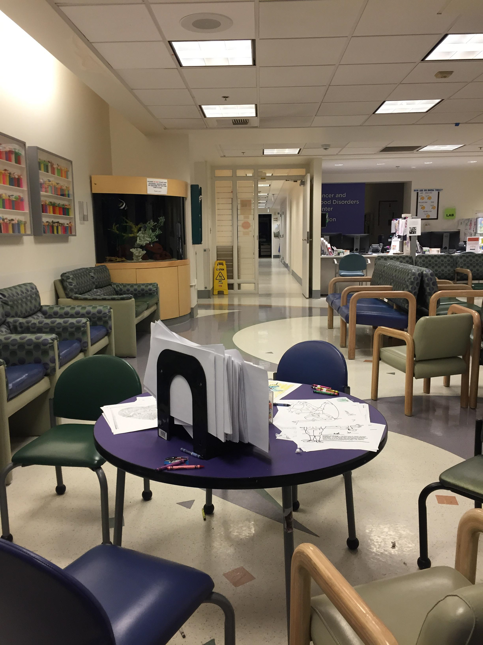 Outpatient cancer clinic waiting room - Activity space (Jan 2019)