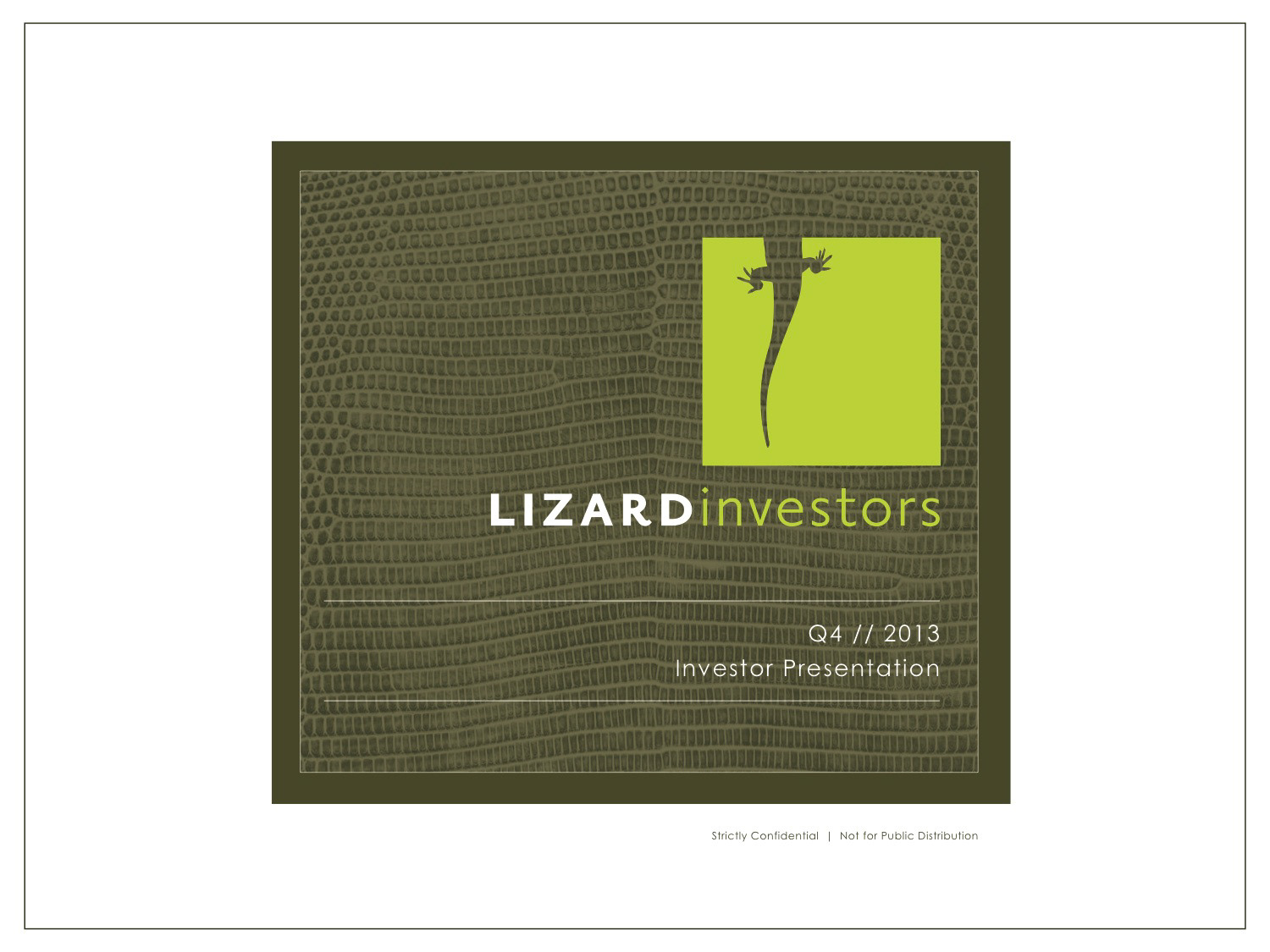 Powerpoint Investor Deck