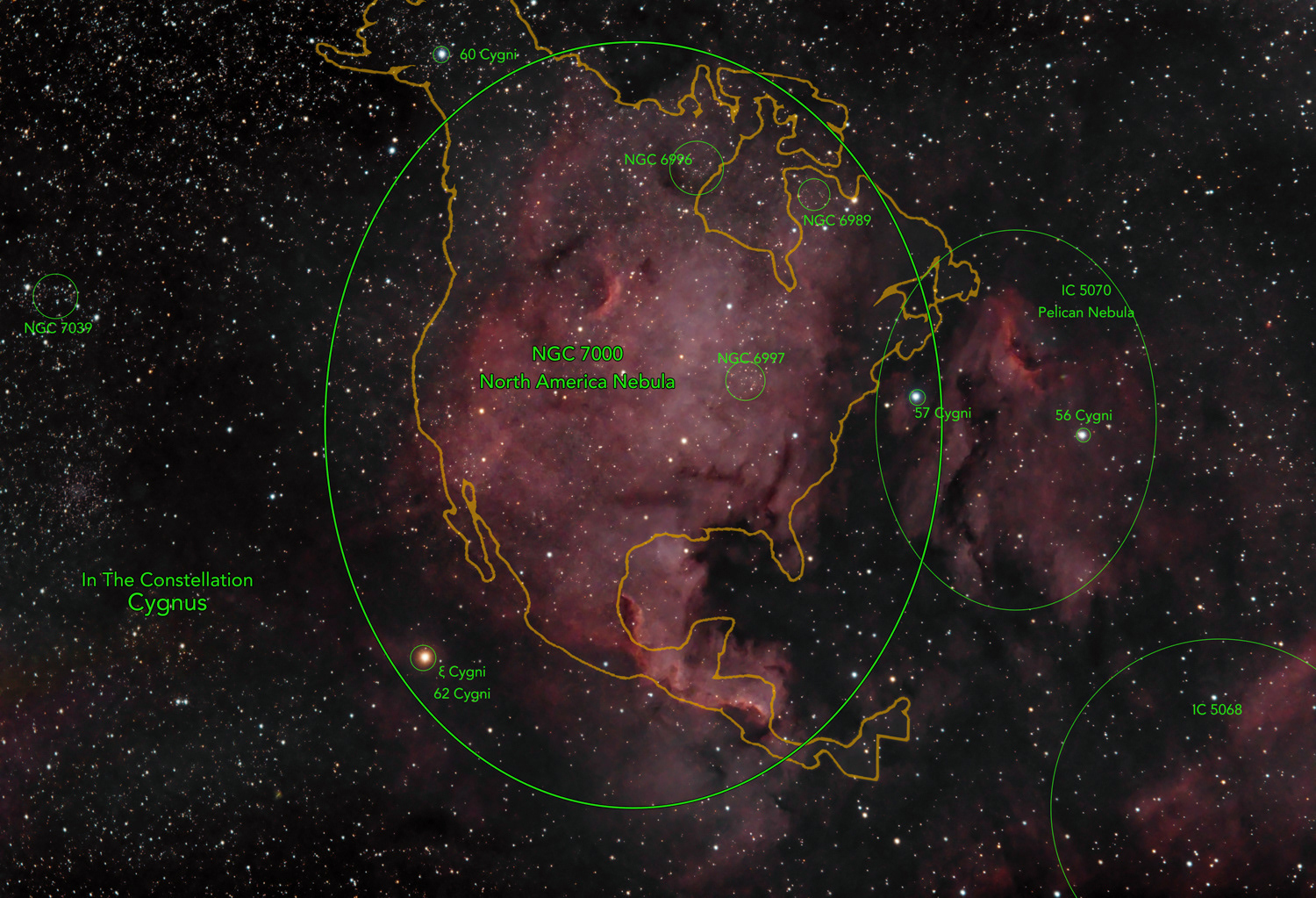 NGC 7000 North America Nebula © Irwin Seidman