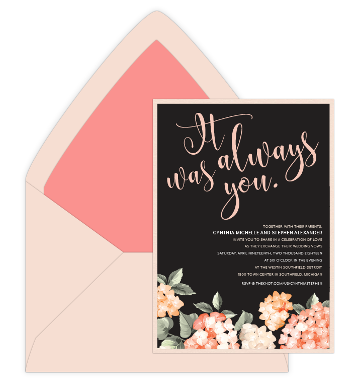 Marilyn Alli Design It Was Always You Wedding Invitations - 