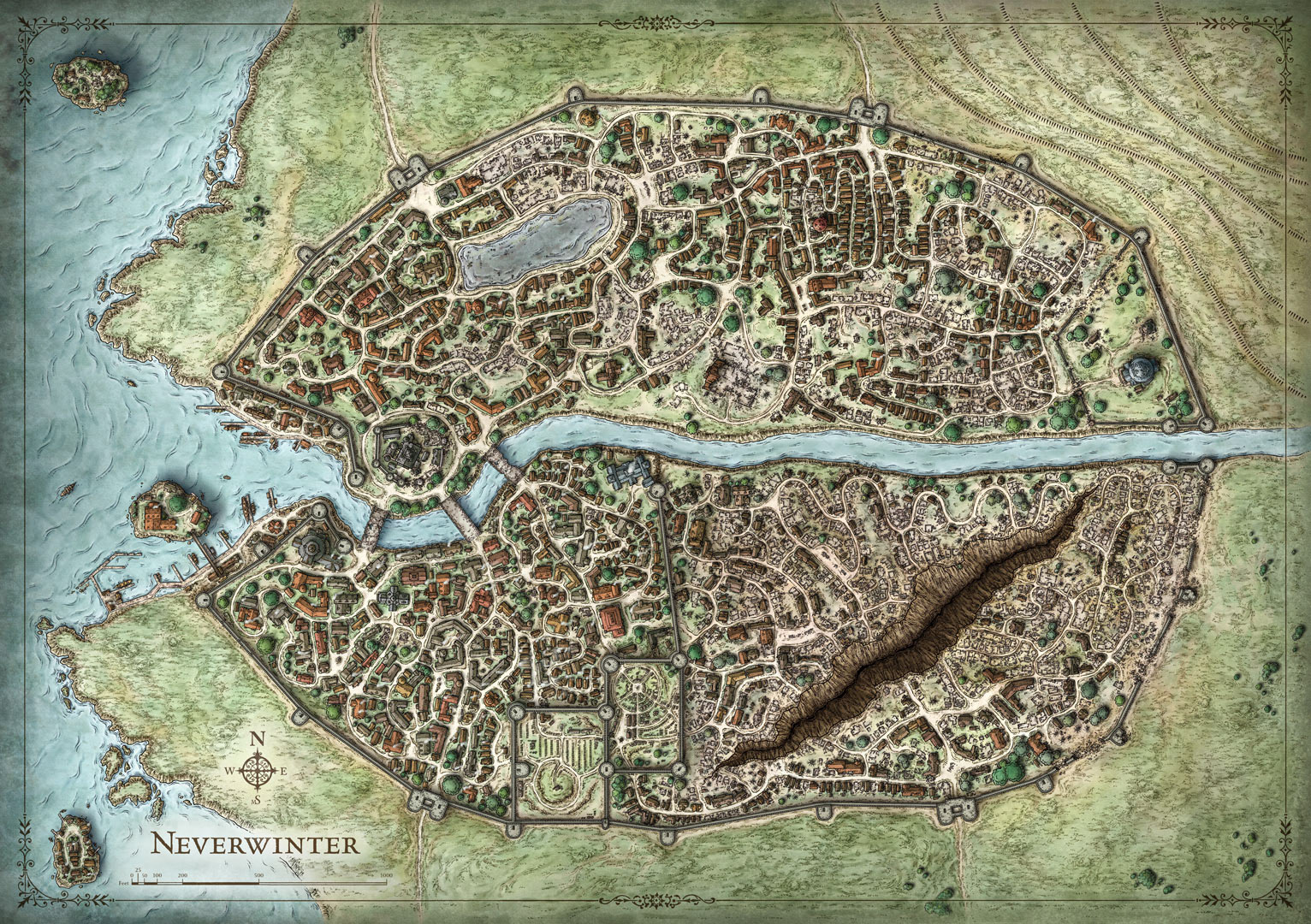 Mike Schley's Portfolio - Fictional City Maps