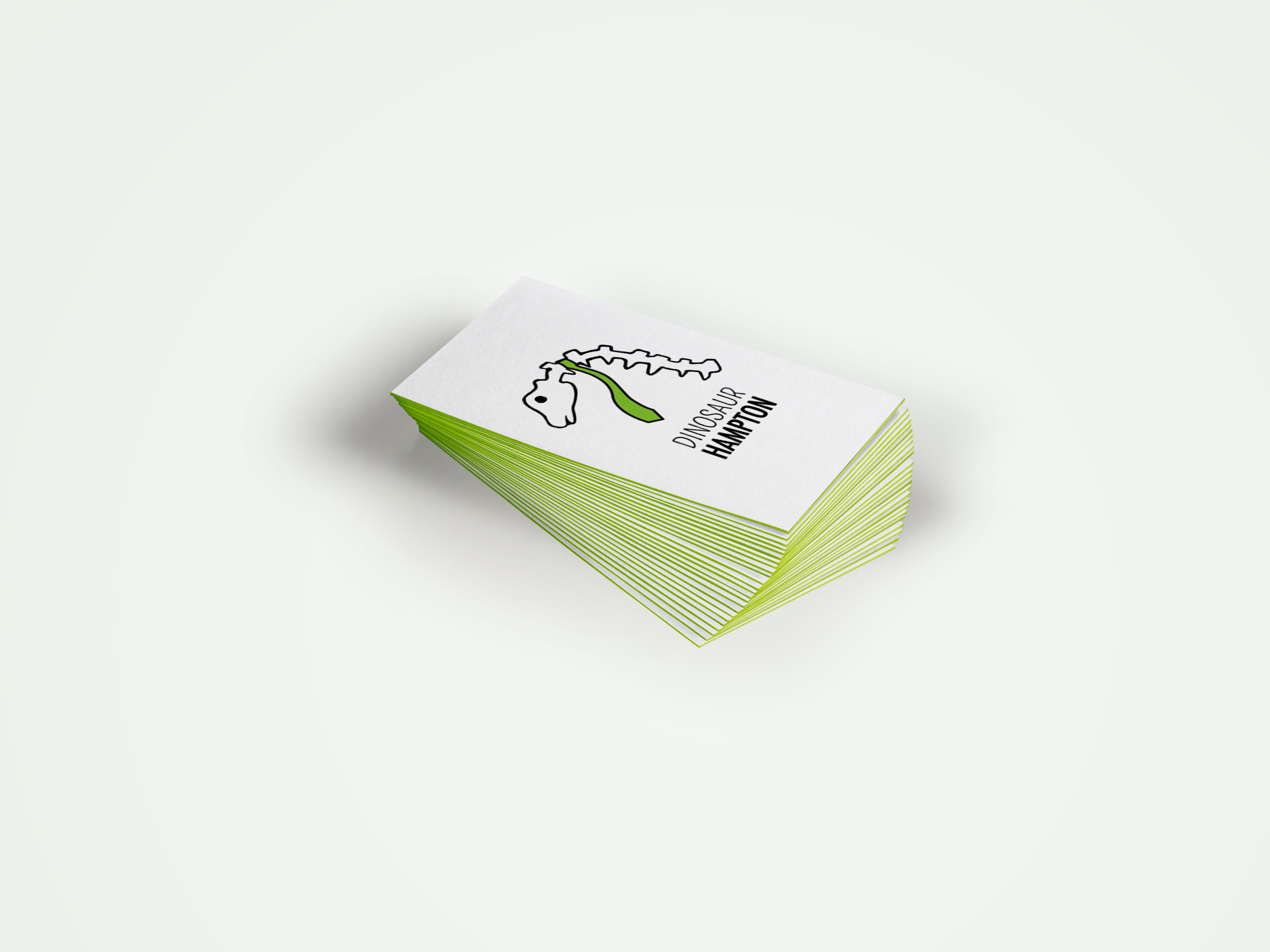 Front of business cards