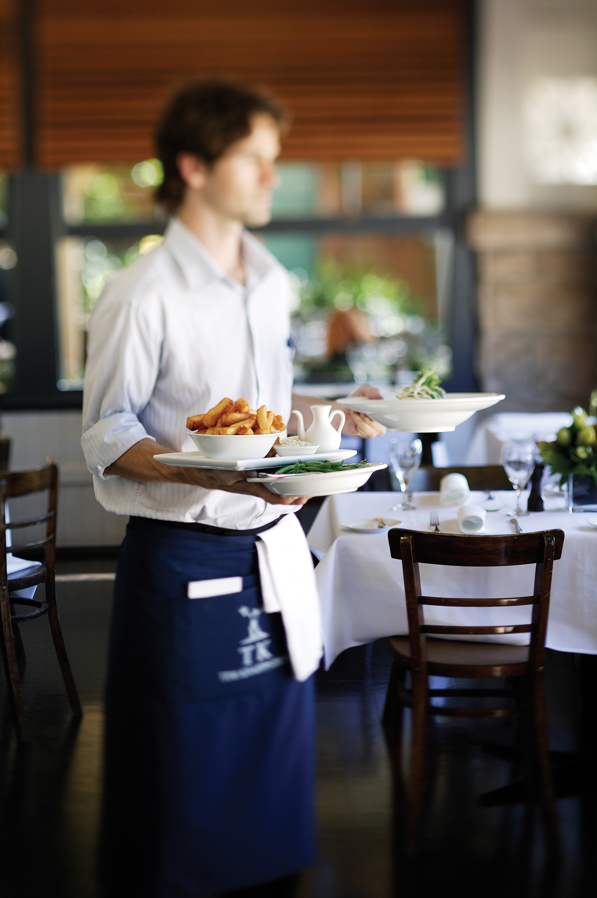 Portrait of waiter, Manly